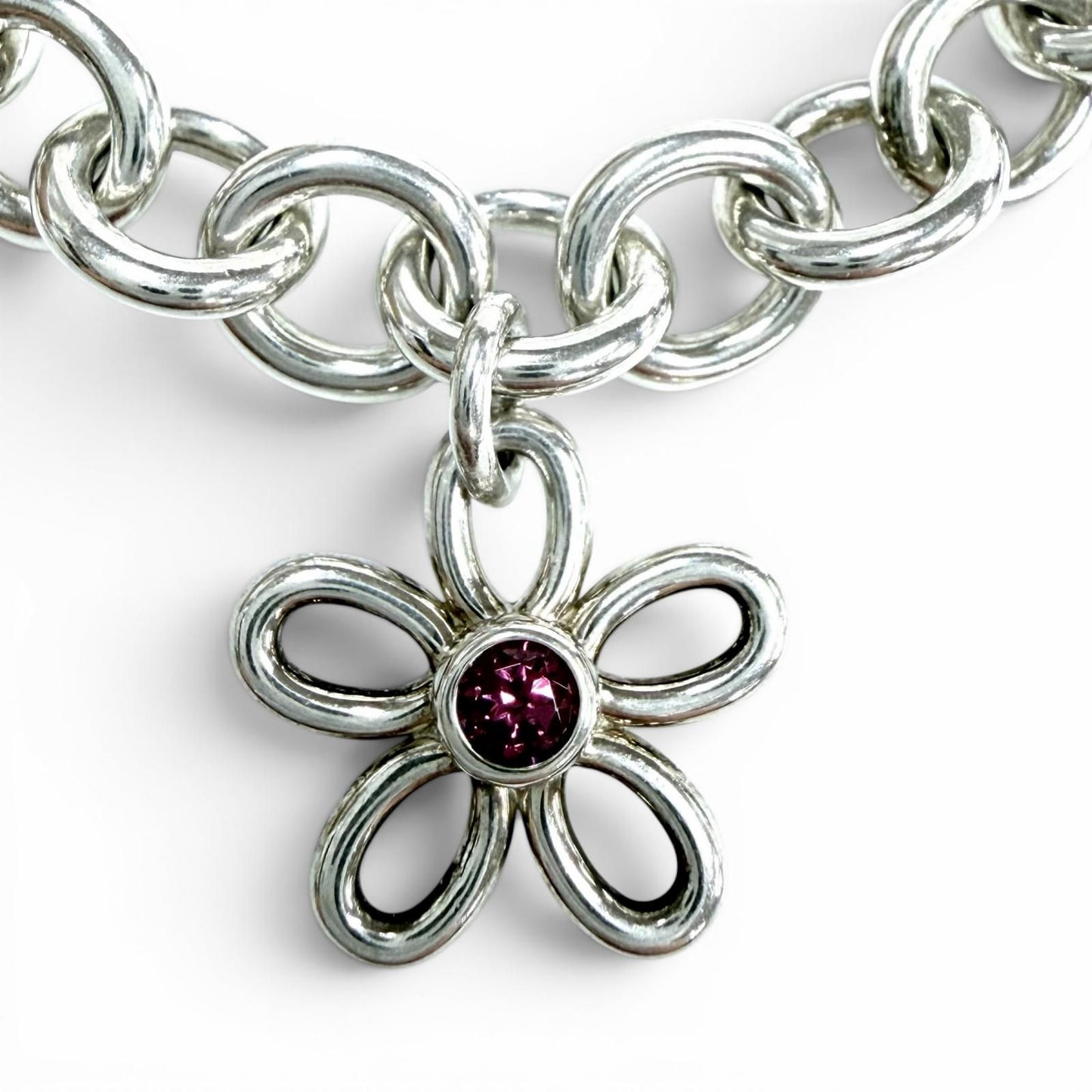Tiffany & Co Man in the Moon 925 Peridot Garnet Butterfly Star Flower Hachimochi — view 2