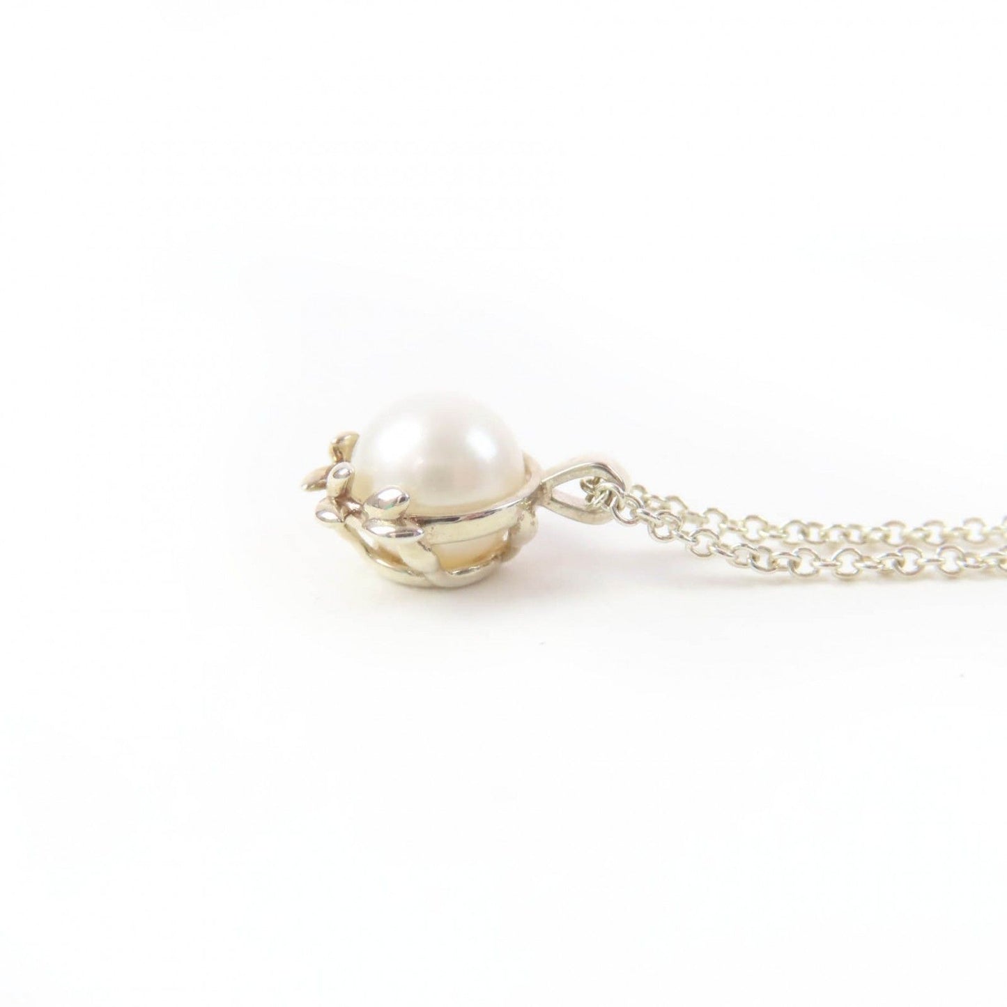 Tiffany & Co Paloma Picasso Olive Leaf Pendant Pearl Purchased November — view 5