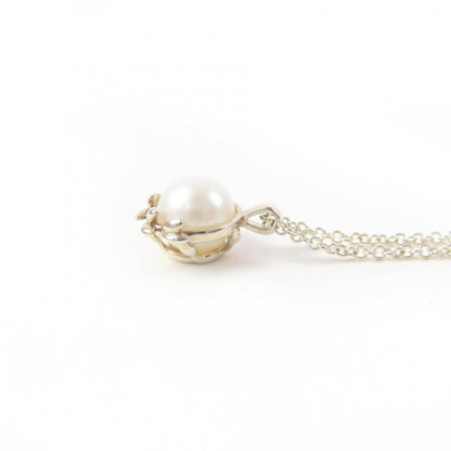 Tiffany & Co Paloma Picasso Olive Leaf Pendant Pearl Purchased November — view 5