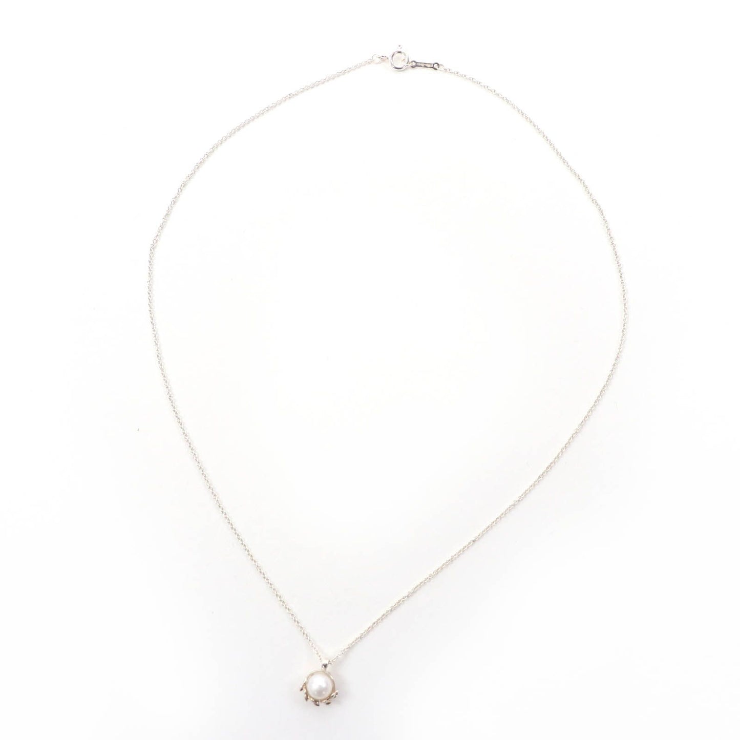 Tiffany & Co Paloma Picasso Olive Leaf Pendant Pearl Purchased November — view 3