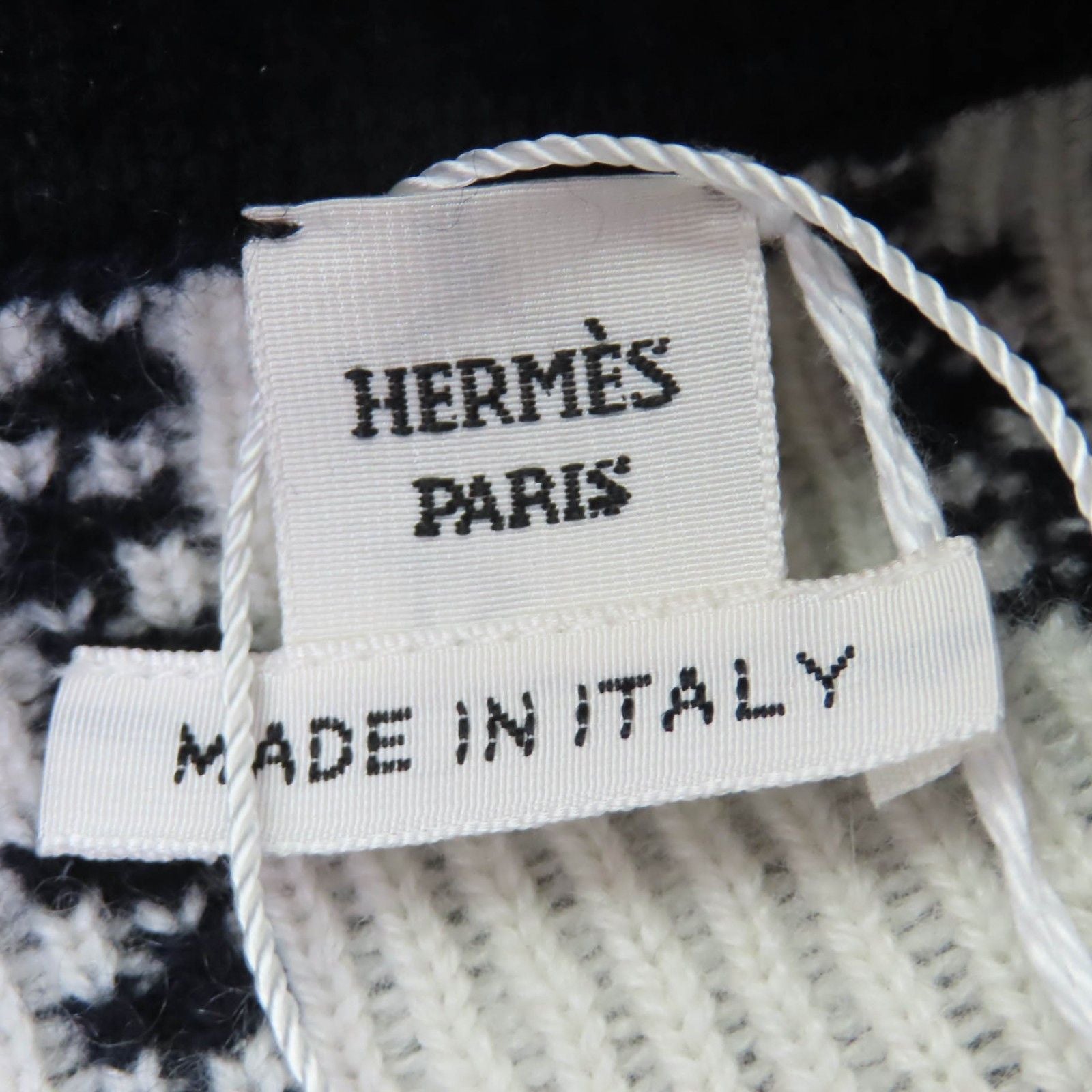 Hermes Brides de Gala Ceremony Bridle Cashmere Long Sleeve Knit Cardigan Dark — view 7