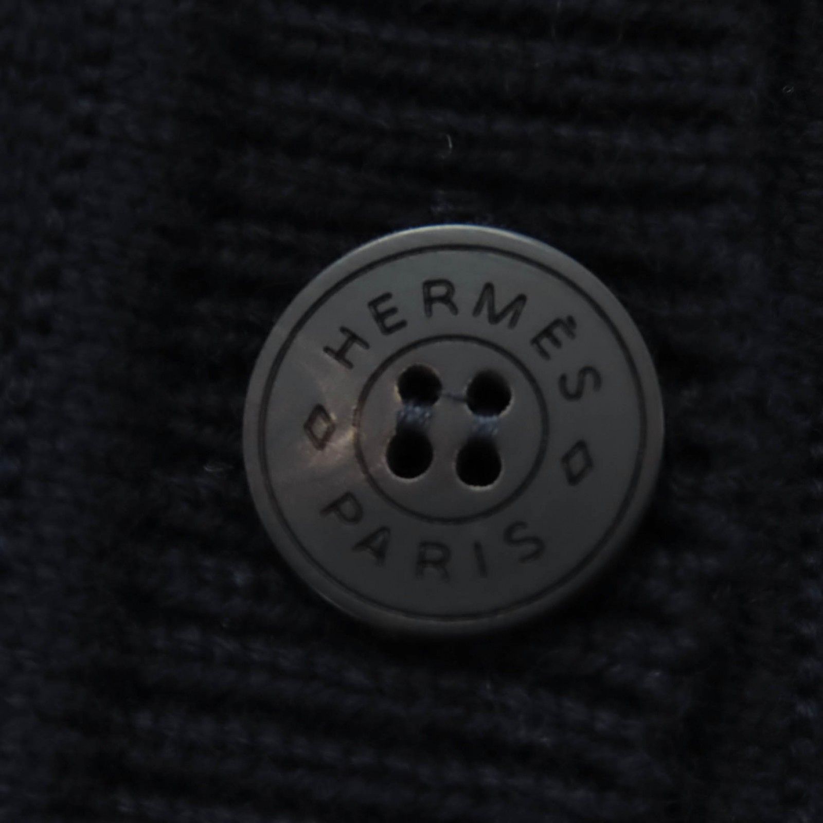 Hermes Brides de Gala Ceremony Bridle Cashmere Long Sleeve Knit Cardigan Dark — view 6