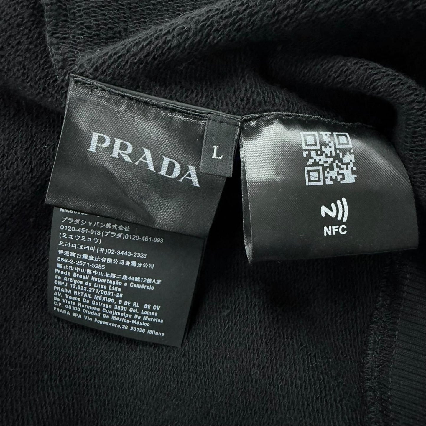 Prada Re-Nylon Cotton Hoodie — view 9