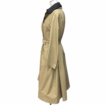 Dior Cotton 100% Macro Cannage Quilted with Liner Trench Coat Beige — view 2