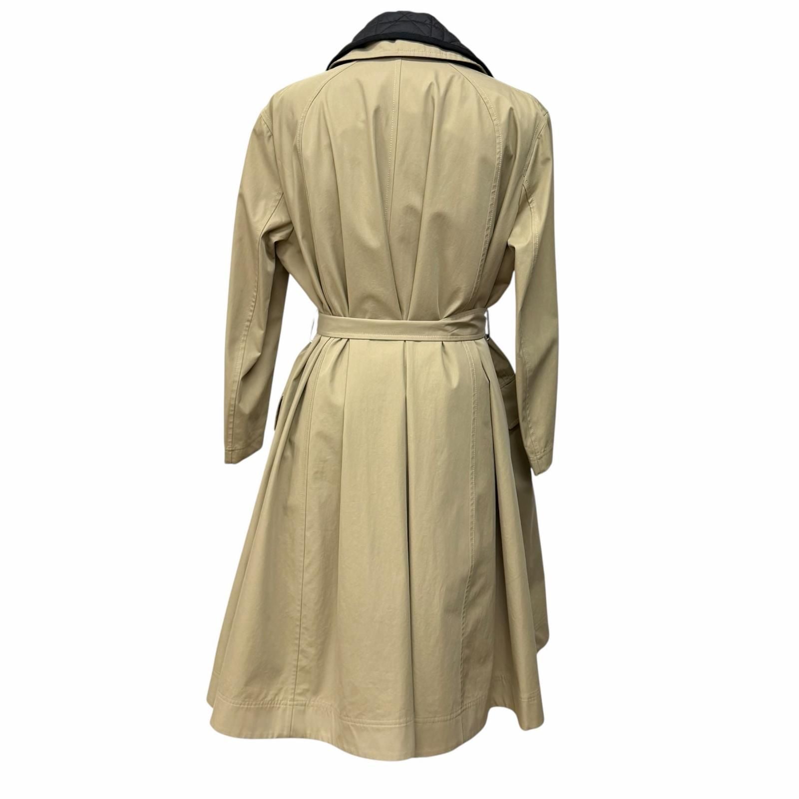 Dior Cotton 100% Macro Cannage Quilted with Liner Trench Coat Beige — view 3
