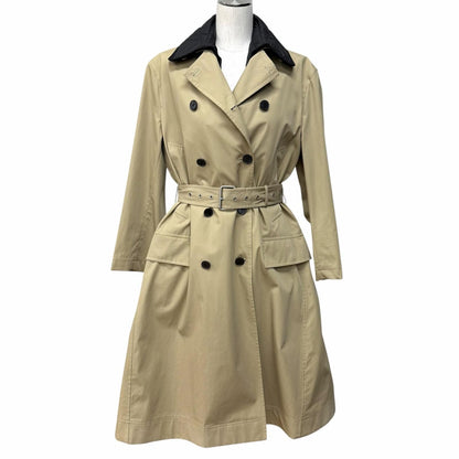 Dior Cotton 100% Macro Cannage Quilted with Liner Trench Coat Beige