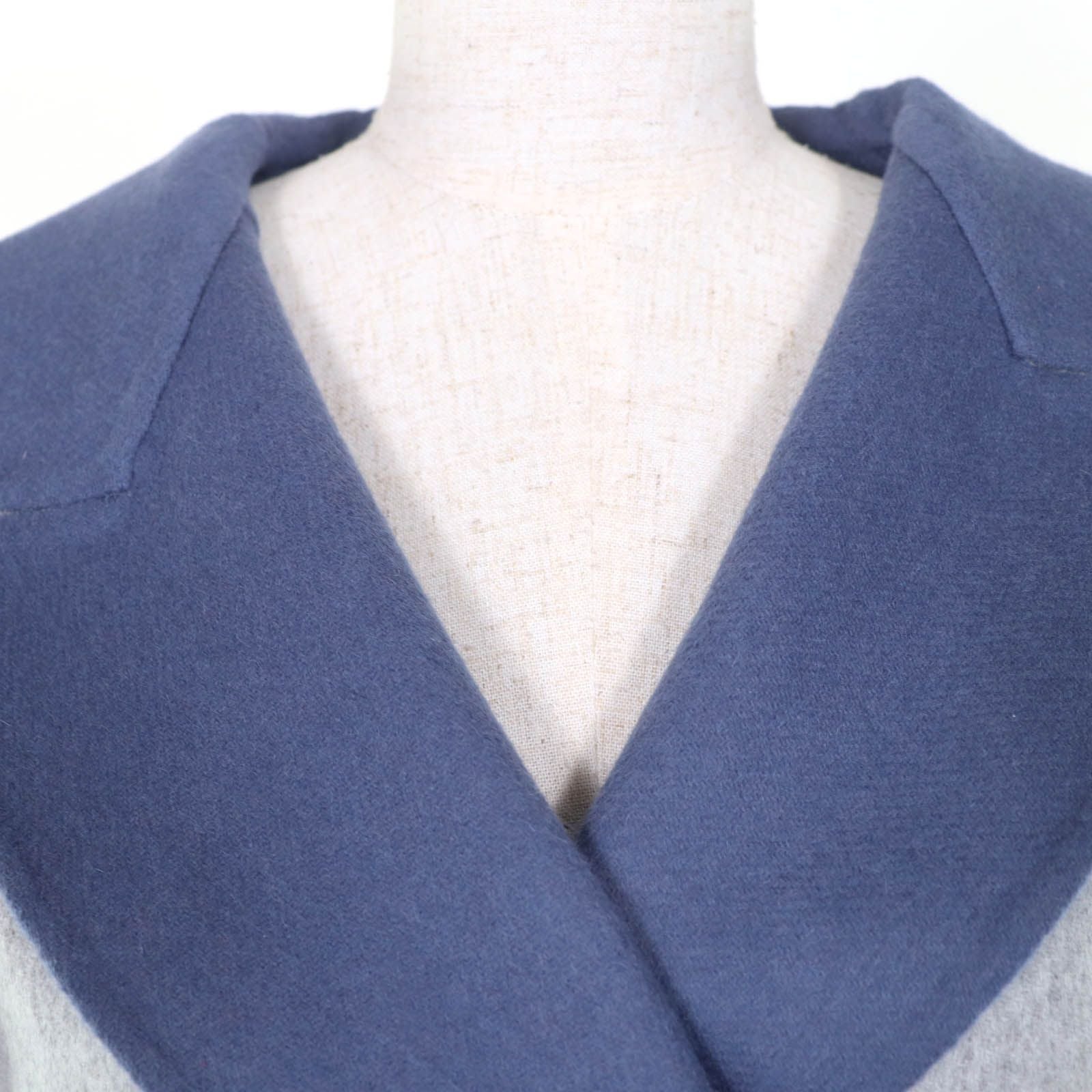 Max Mara Cucito a Mano Virgin Wool Angora White Tag Reversible Double Face with — view 7