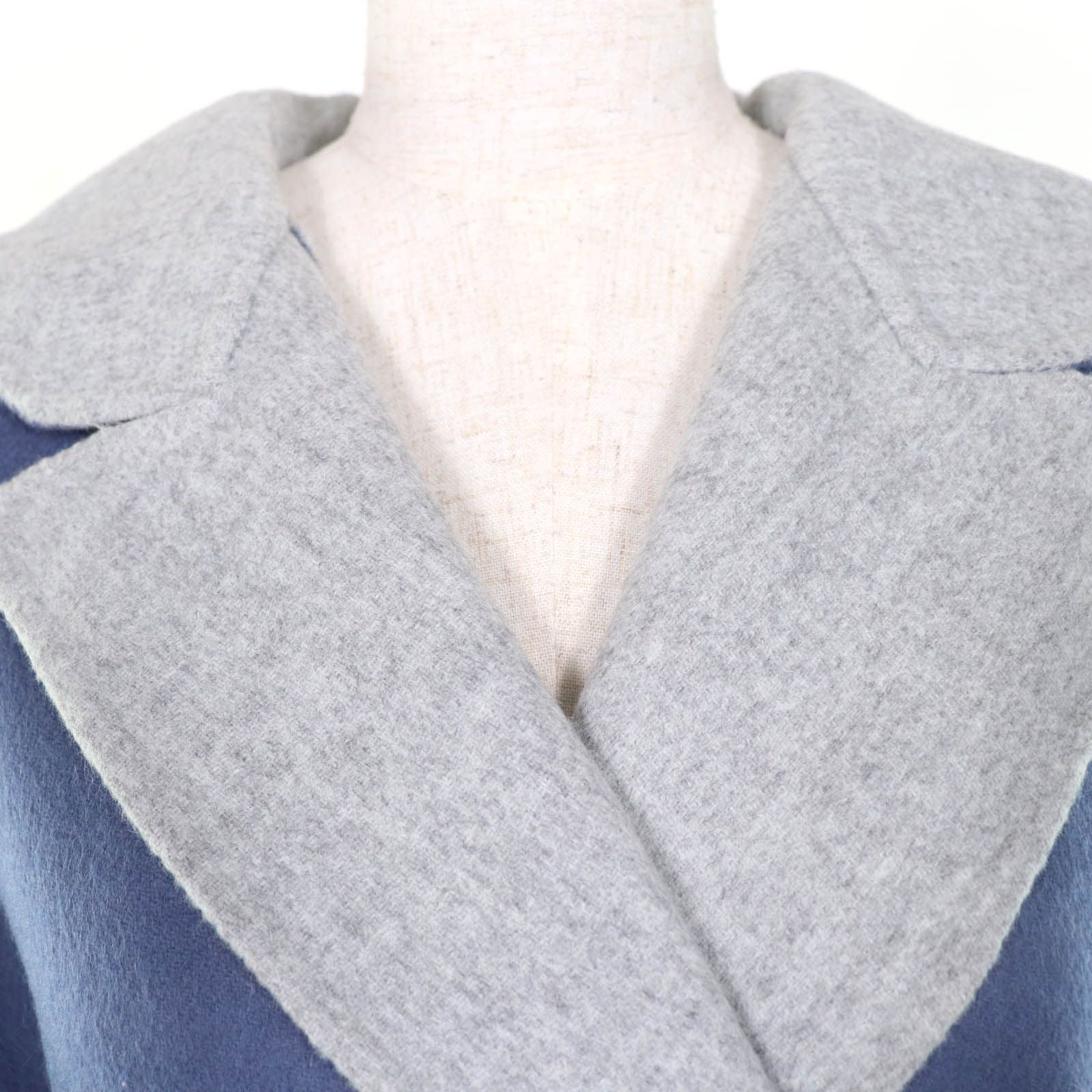 Max Mara Cucito a Mano Virgin Wool Angora White Tag Reversible Double Face with — view 8