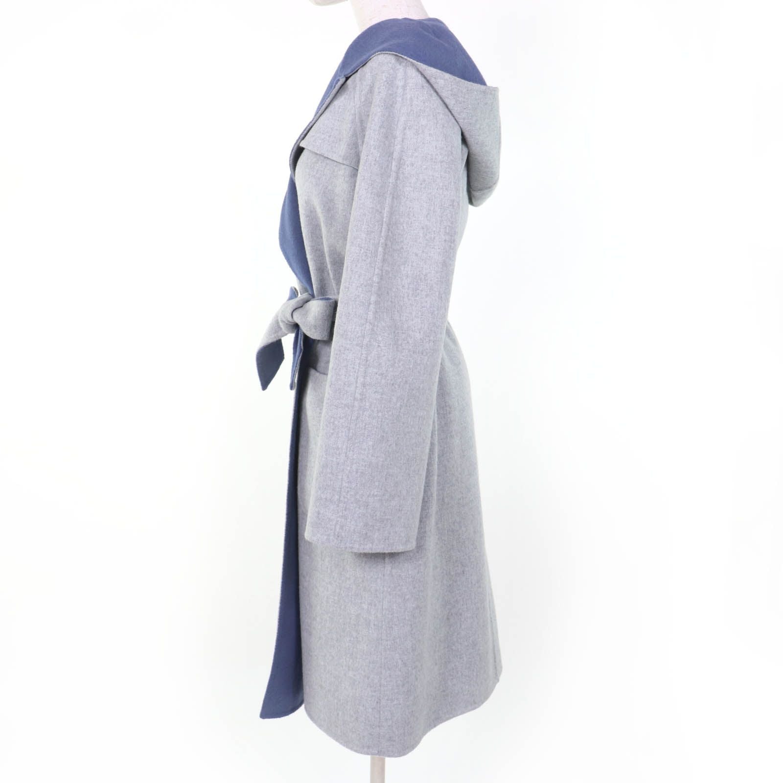 Max Mara Cucito a Mano Virgin Wool Angora White Tag Reversible Double Face with — view 3