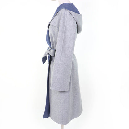 Max Mara Cucito a Mano Virgin Wool Angora White Tag Reversible Double Face with — view 3