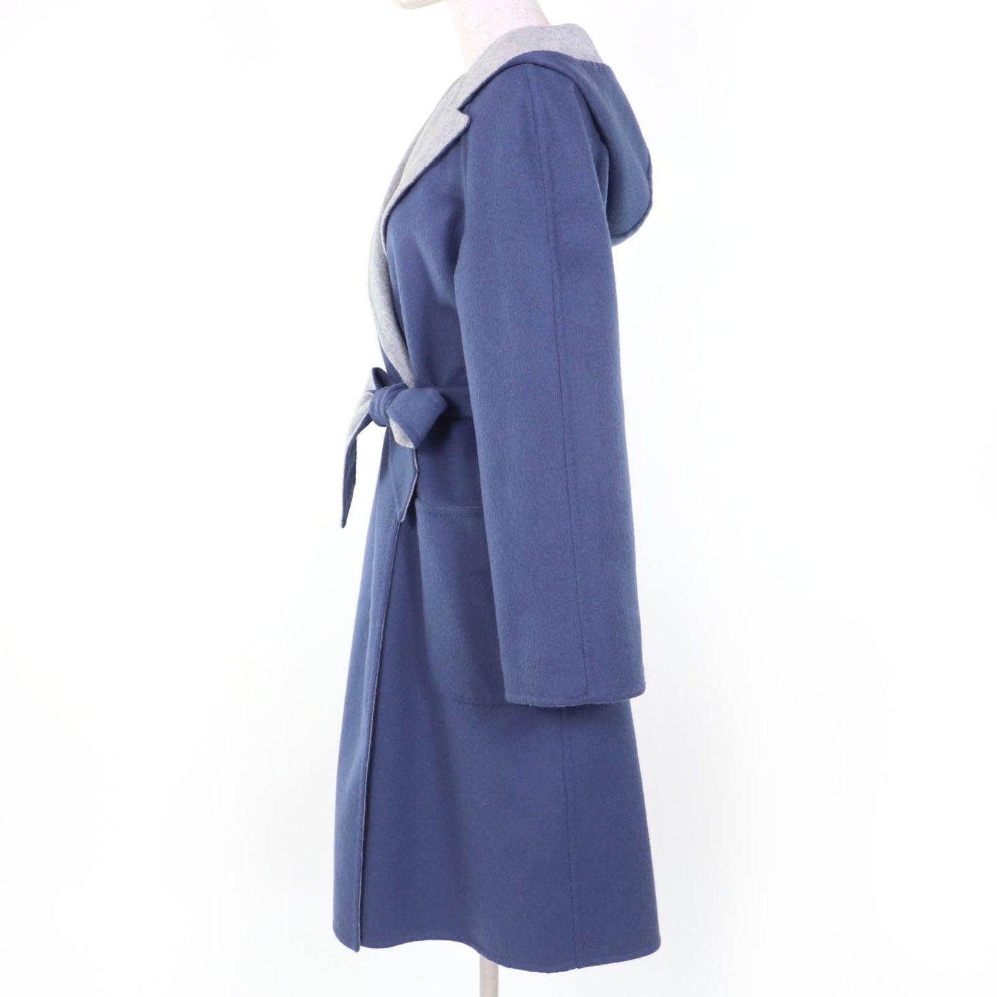 Max Mara Cucito a Mano Virgin Wool Angora White Tag Reversible Double Face with — view 4