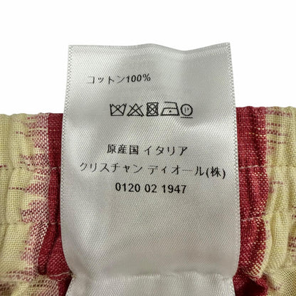 Dior Cotton 100% Striped Shorts Red Yellow 38 — view 8