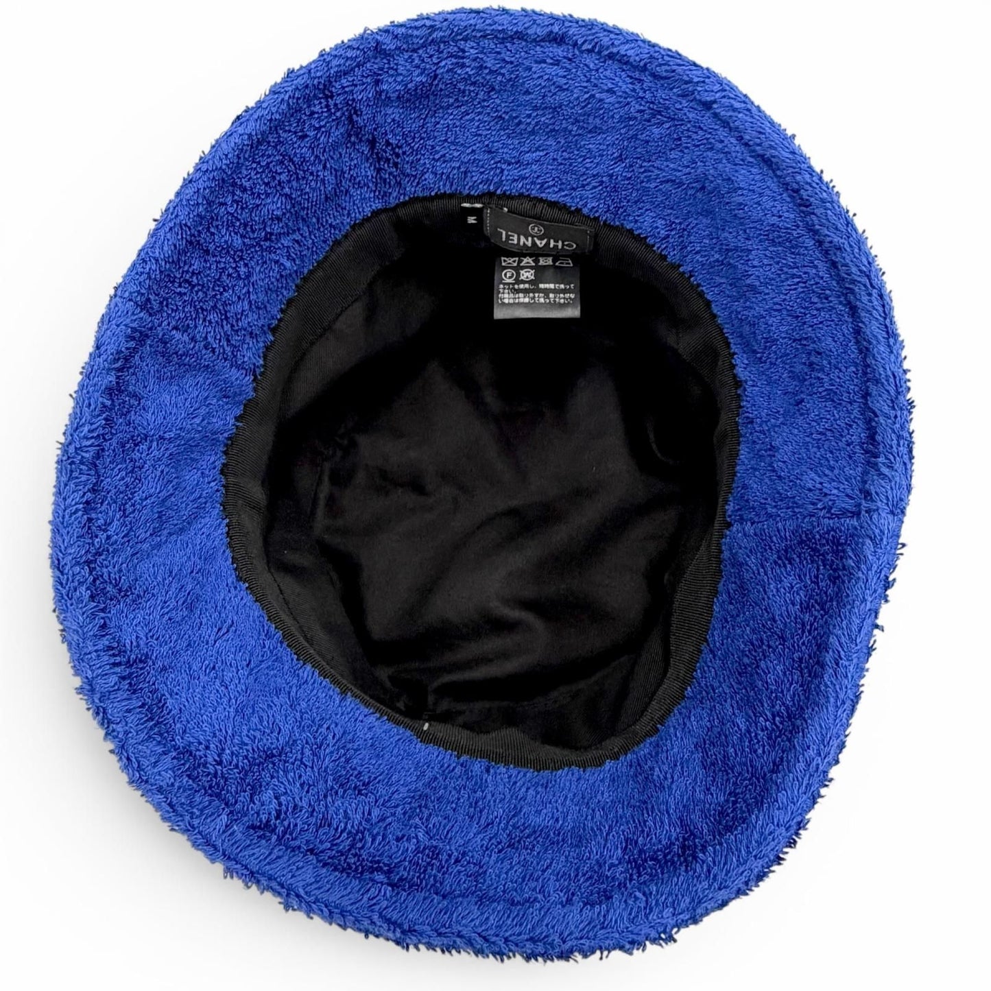 Chanel 21c CC Logo Pile Bucket Hat Blue M Recommended — view 5