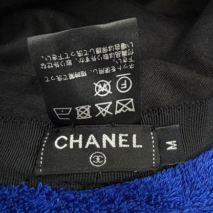 Chanel 21c CC Logo Pile Bucket Hat Blue M Recommended — view 7