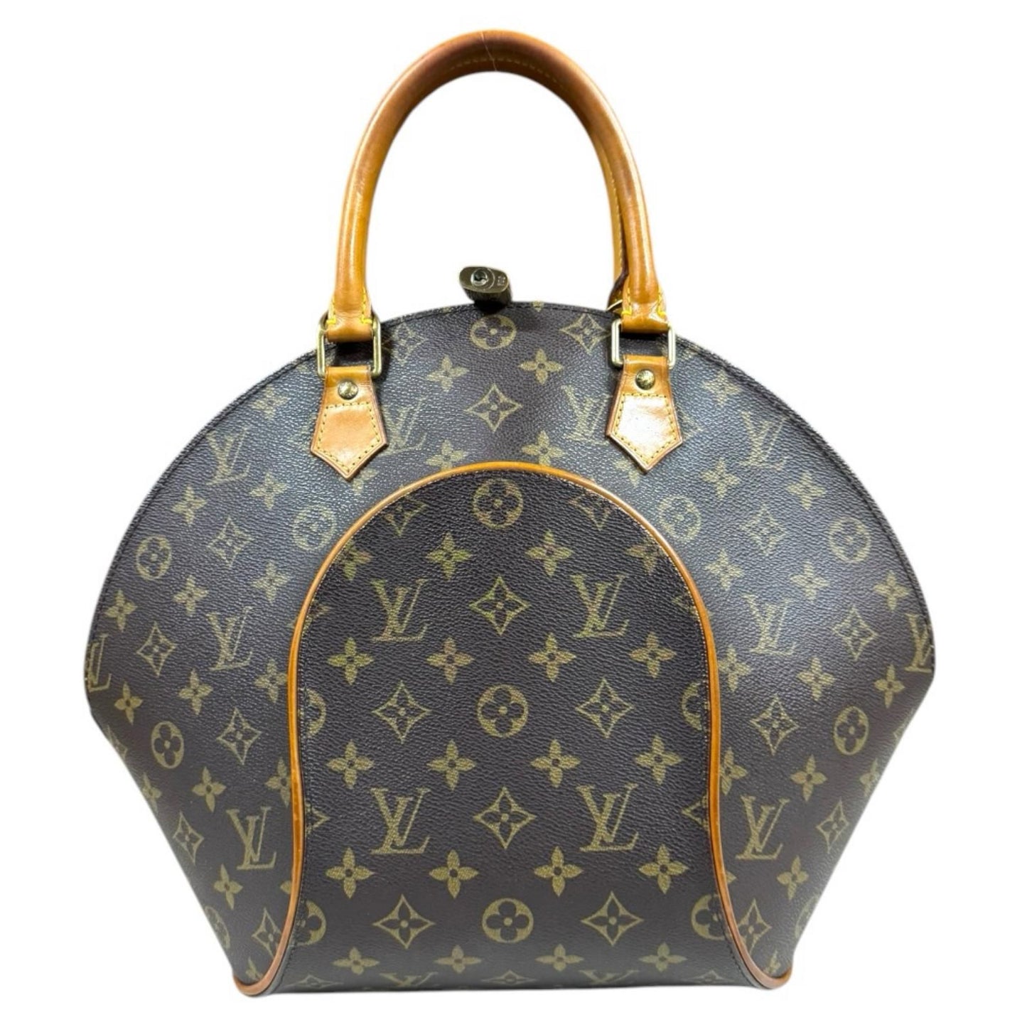 Louis Vuitton Ellipse MM Monogram Handbag Canvas Brown
