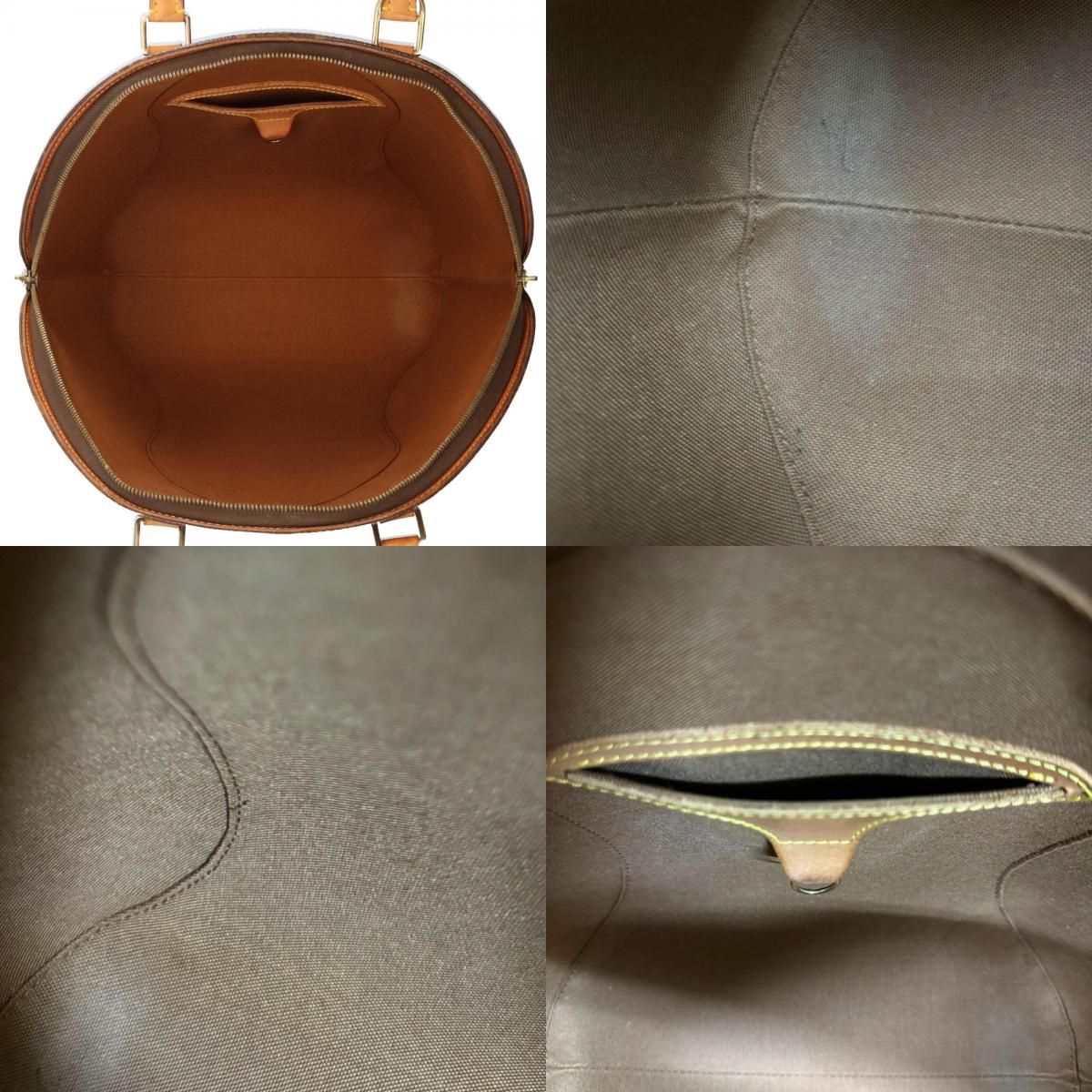 Louis Vuitton Ellipse MM Monogram Handbag Canvas Brown — view 8