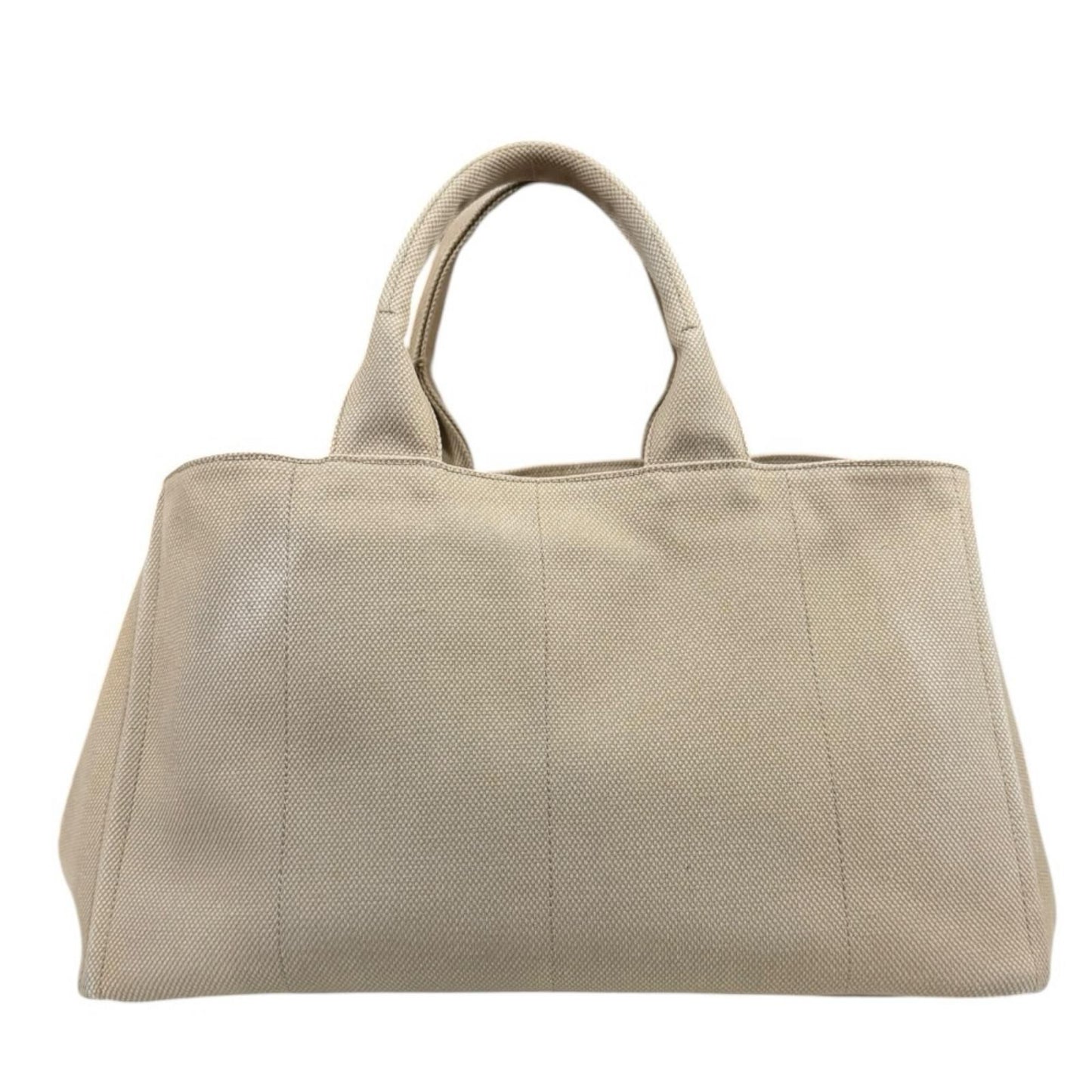 Prada Canapa Tote L Handbag Canvas Beige — view 3