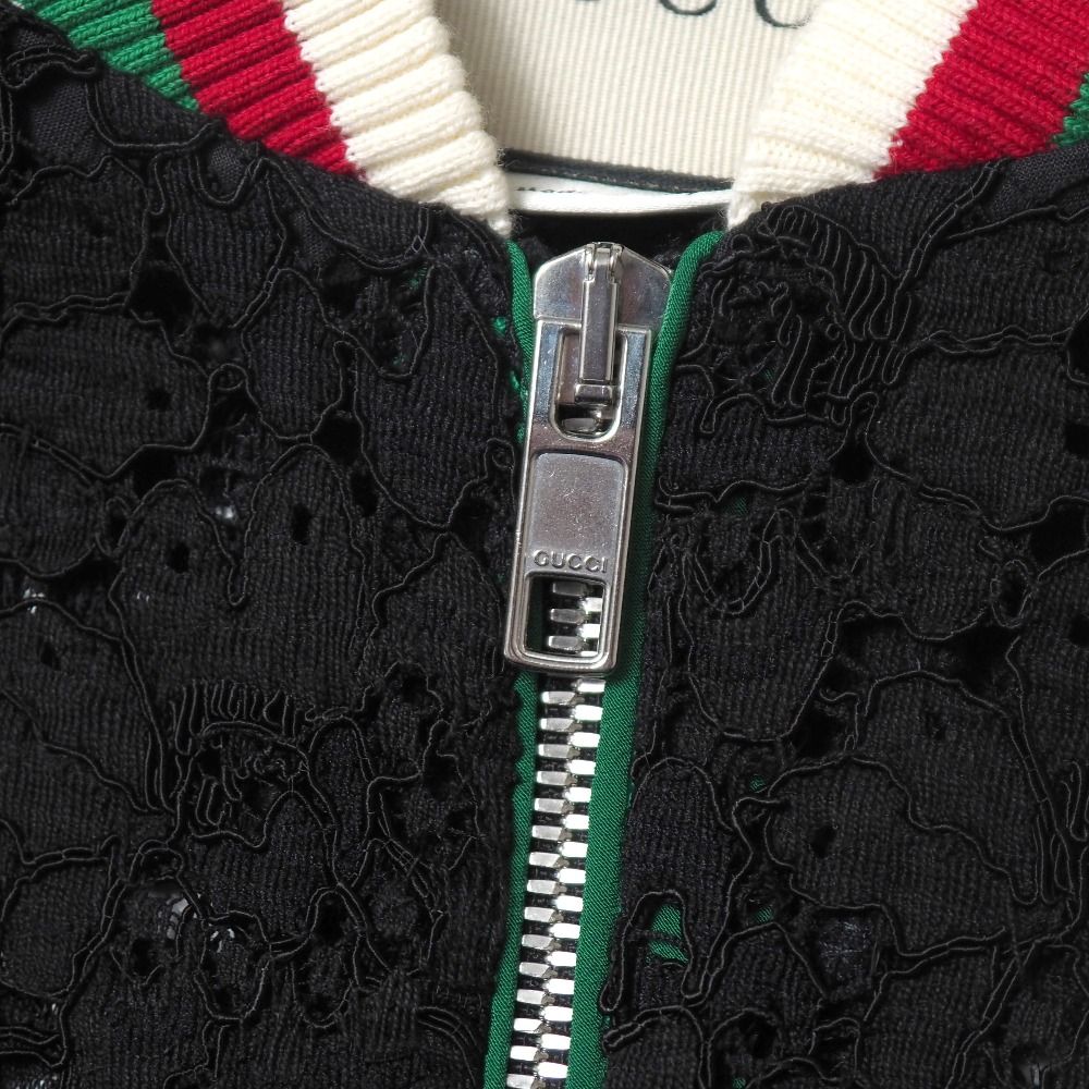 Gucci Web Jacket 36 Lace Zip Up GG Logo Patch — view 6