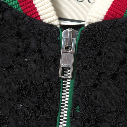 Gucci Web Jacket 36 Lace Zip Up GG Logo Patch — view 6