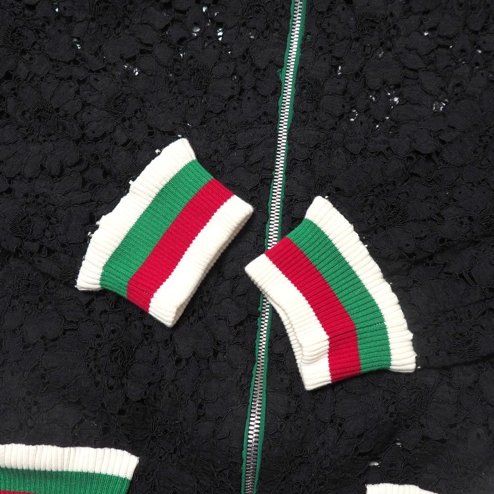 Gucci Web Jacket 36 Lace Zip Up GG Logo Patch — view 4