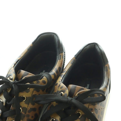 Dolce & Gabbana Sneakers Shoes Leopard Print 6 Brown Black — view 4