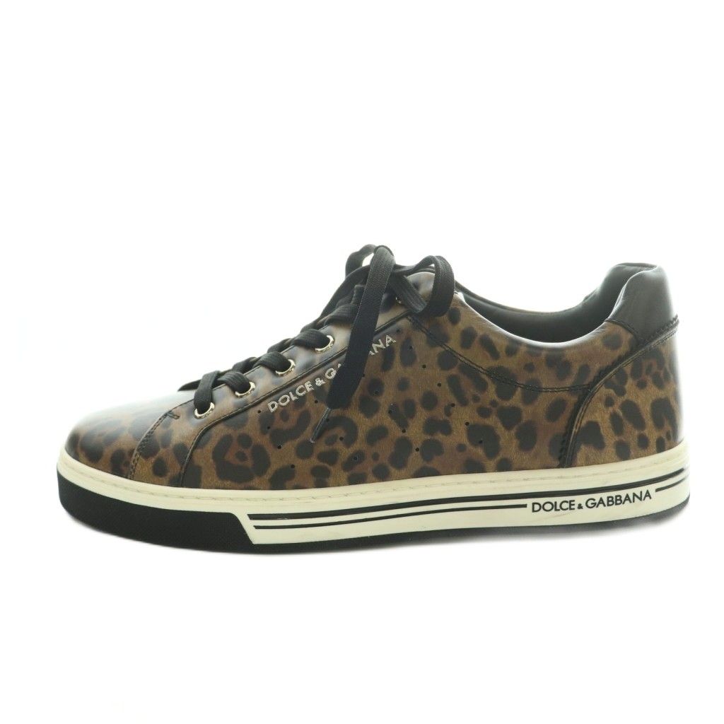 Dolce & Gabbana Sneakers Shoes Leopard Print 6 Brown Black
