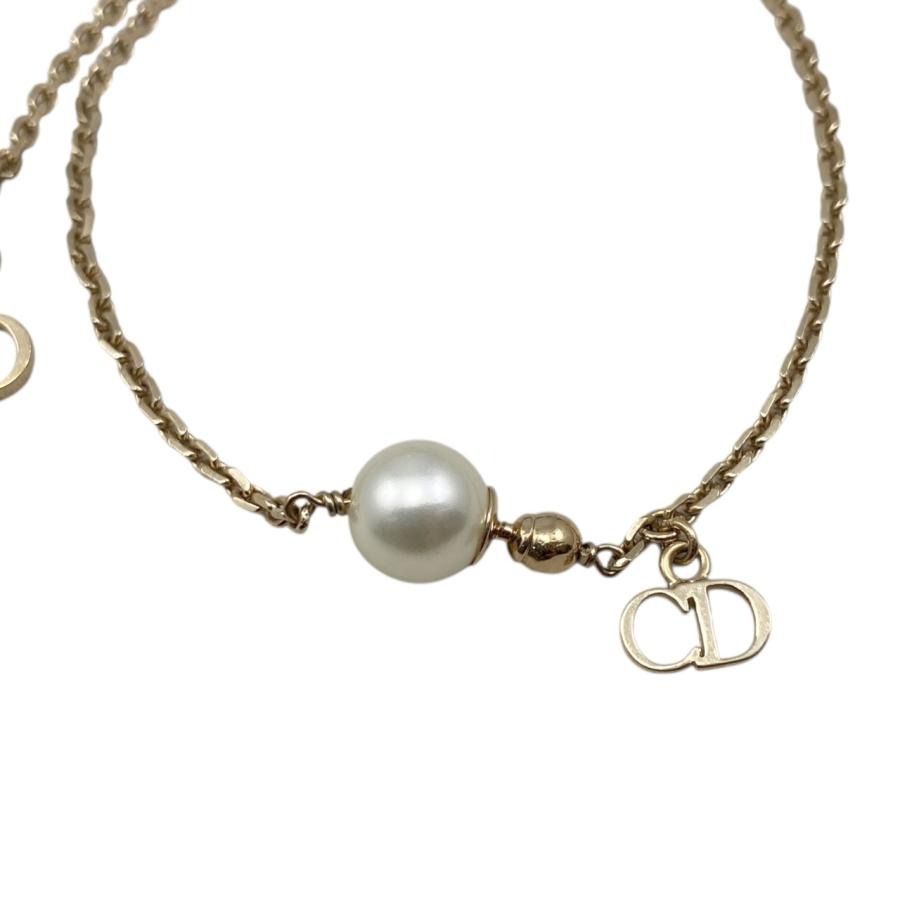 Dior Bracelet Logo Pearl Chain Gold — view 3