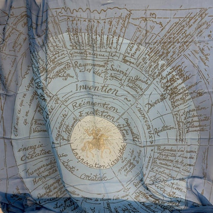 Hermes Birth of an Idea Naissance Dune Idee Carre 140 Scarf — view 2