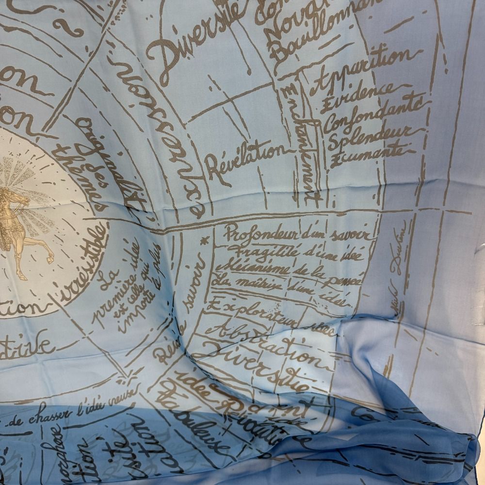Hermes Birth of an Idea Naissance Dune Idee Carre 140 Scarf — view 5