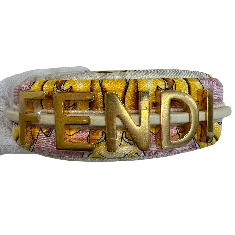 Fendi Collaboration Pouch Letter Ring Logo Hobo Nano Graphie Handbag