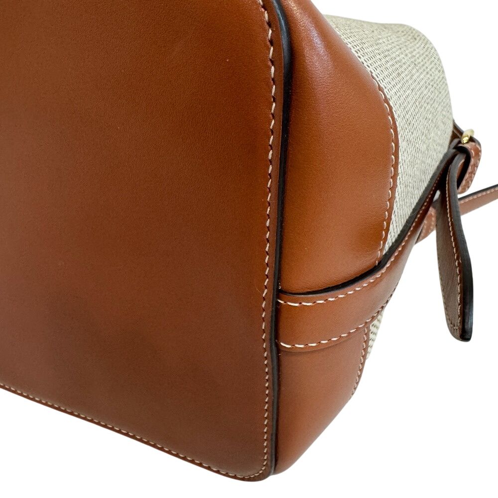 Celine 2-Way Hand Leather Trim Cover de France Shoulder Bag — view 4