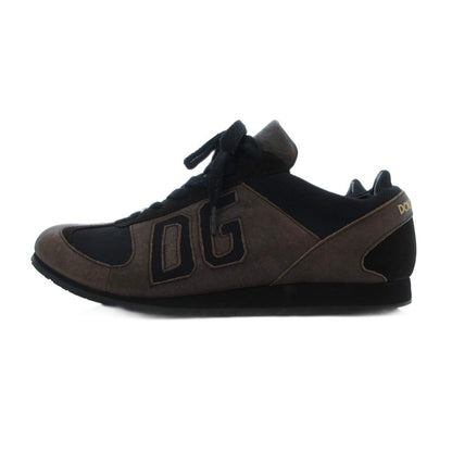 Dolce & Gabbana Leather Sneakers Shoes DG Logo 7 Brown