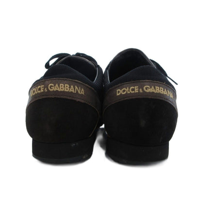 Dolce & Gabbana Leather Sneakers Shoes DG Logo 7 Brown — view 3