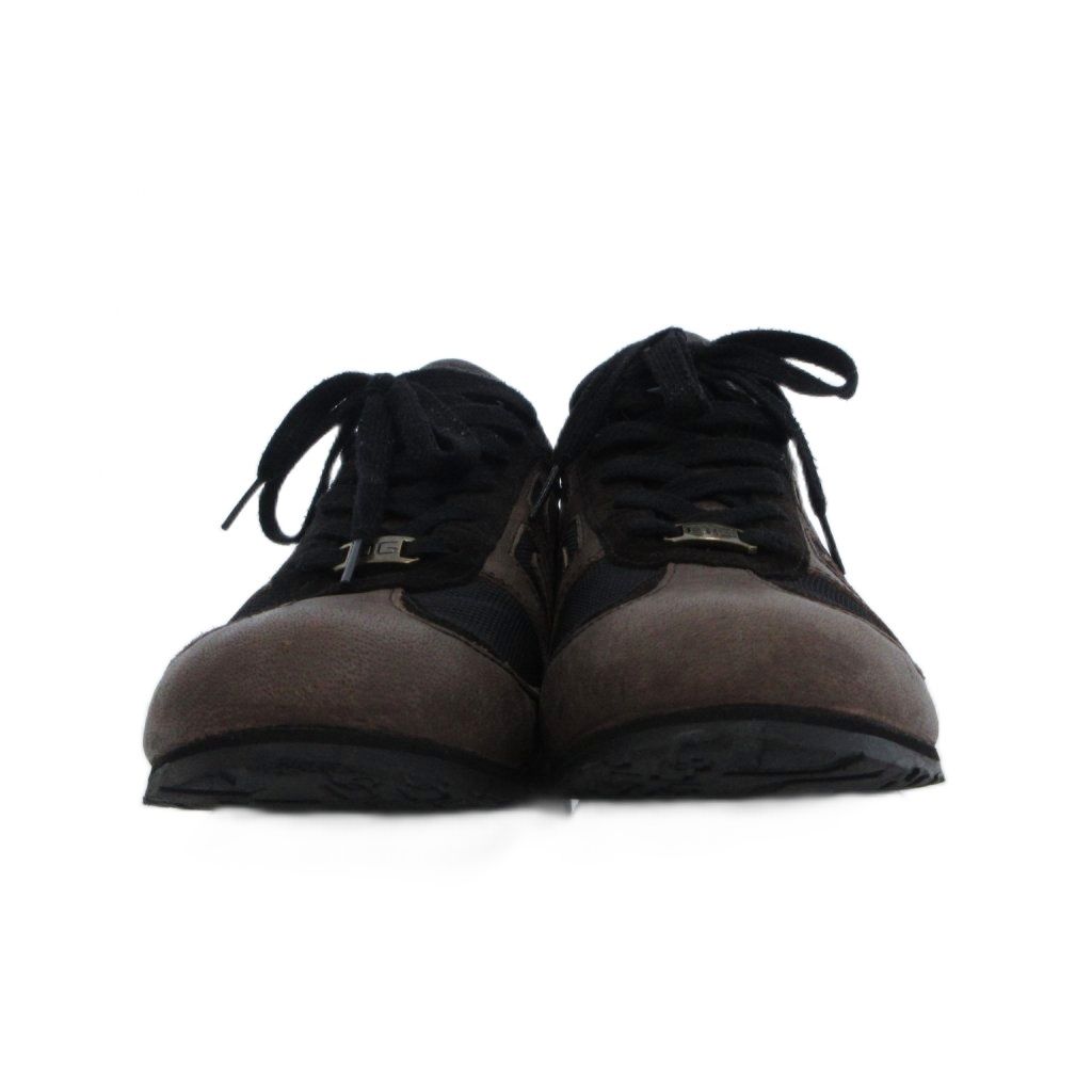 Dolce & Gabbana Leather Sneakers Shoes DG Logo 7 Brown — view 2