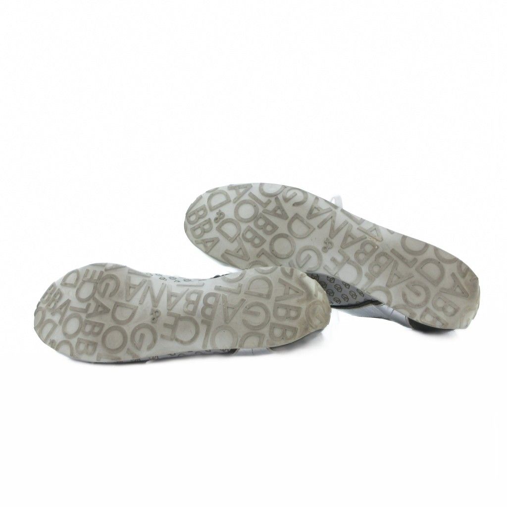 Dolce & Gabbana Low Cut Sneakers Shoes DG Logo 7 Silver — view 4