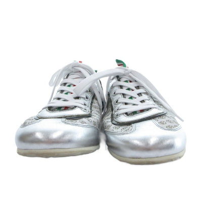 Dolce & Gabbana Low Cut Sneakers Shoes DG Logo 7 Silver — view 2