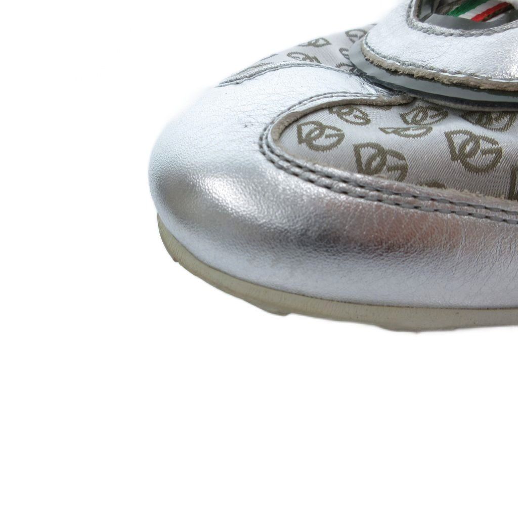 Dolce & Gabbana Low Cut Sneakers Shoes DG Logo 7 Silver — view 7