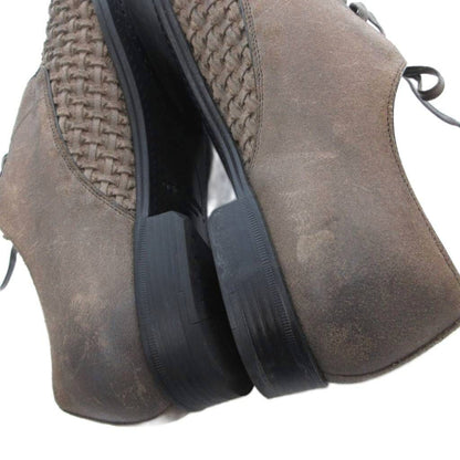 Dolce & Gabbana Leather Derby Shoes Braided 5.5 Brown — view 8