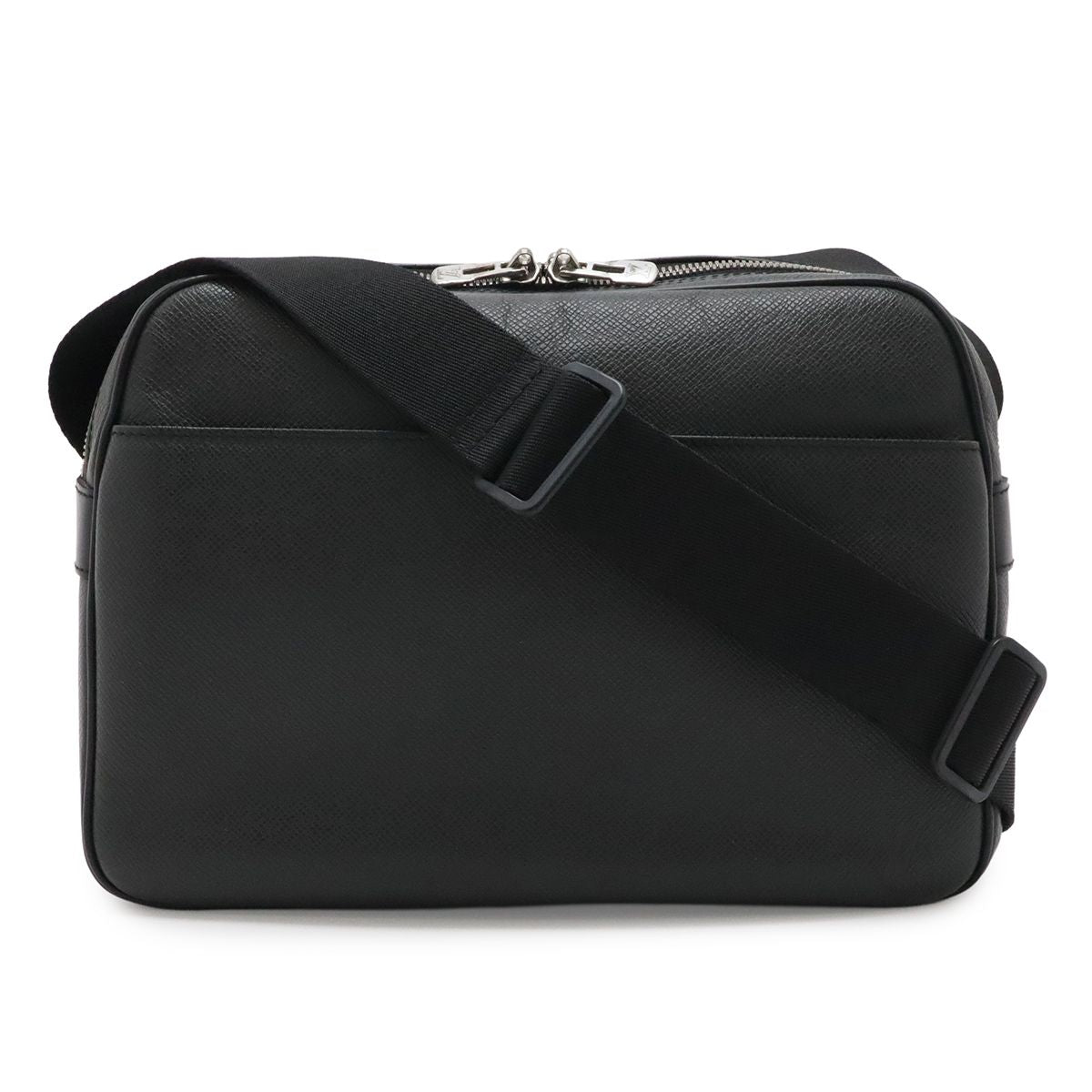 Louis Vuitton Taiga Reporter PM Shoulder Bag Crossbody Leather Ardoise Black
