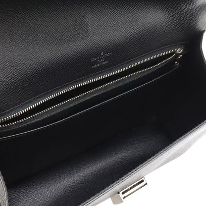 Louis Vuitton Taiga Selenga Clutch Leather Ardoise Black — view 6