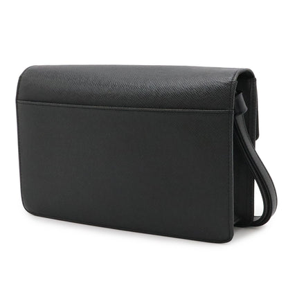 Louis Vuitton Taiga Selenga Clutch Leather Ardoise Black — view 2