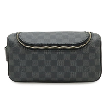 Louis Vuitton Damier Graphite Toilette Pouch Travel Clutch Handbag