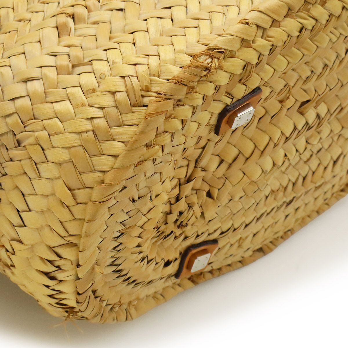 Loewe Anagram Basket Bag Large Bag Raffia Straw Natural Tan Brown — view 3