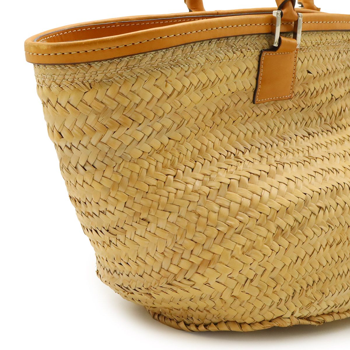 Loewe Anagram Basket Bag Large Bag Raffia Straw Natural Tan Brown — view 8