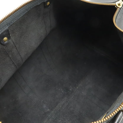 Louis Vuitton Epi Keepall 45 Boston Bag Travel Purse Leather Noir Black Gold — view 7