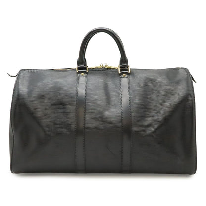 Louis Vuitton Epi Keepall 45 Boston Bag Travel Purse Leather Noir Black Gold