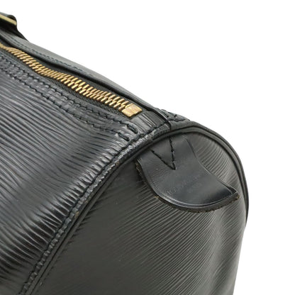 Louis Vuitton Epi Keepall 45 Boston Bag Travel Purse Leather Noir Black Gold — view 9