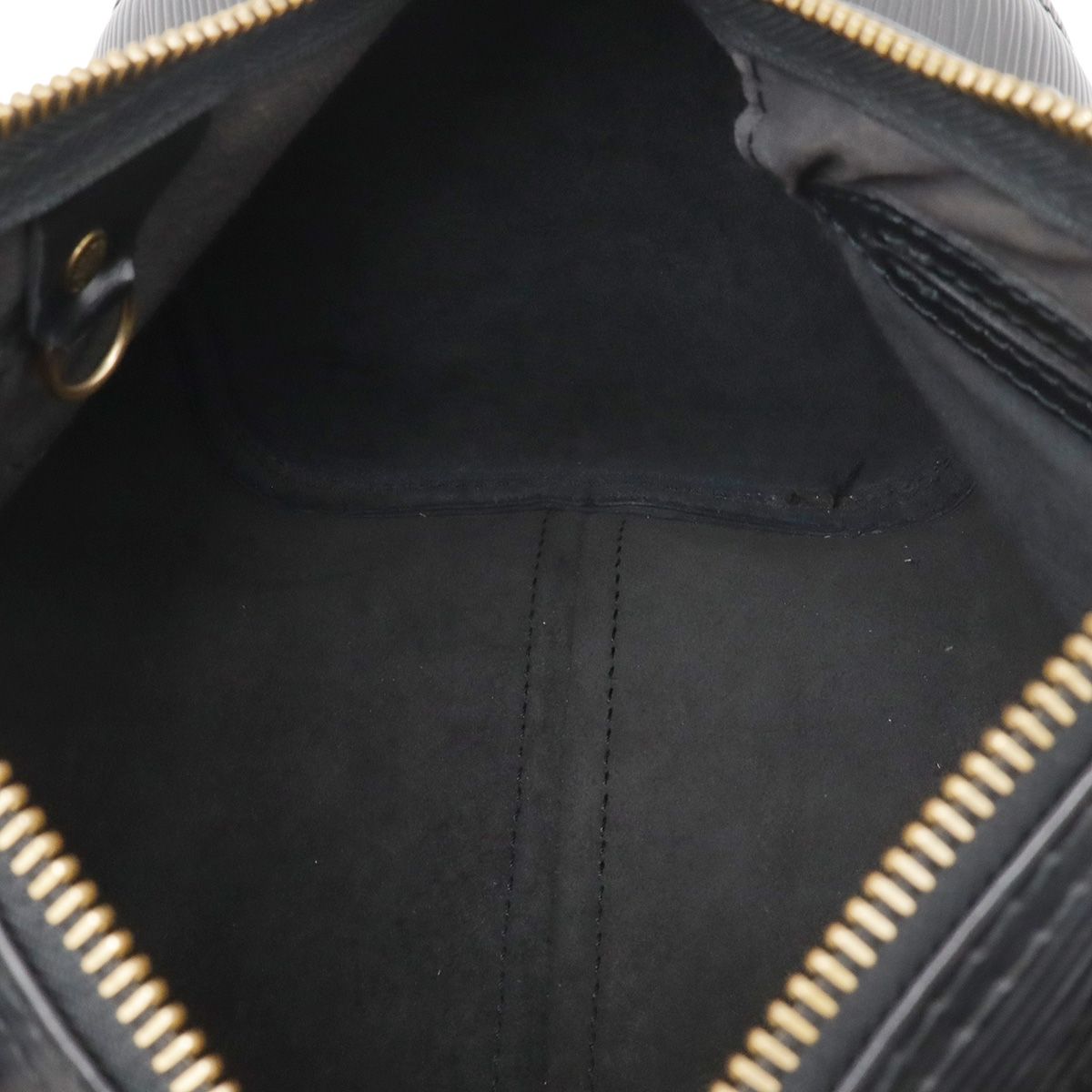 Louis Vuitton Epi Speedy 25 Mini Boston Bag Noir Black Gold — view 7
