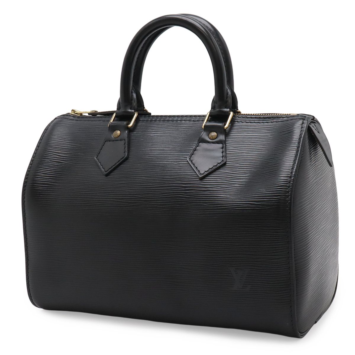 Louis Vuitton Epi Speedy 25 Mini Boston Bag Noir Black Gold — view 2