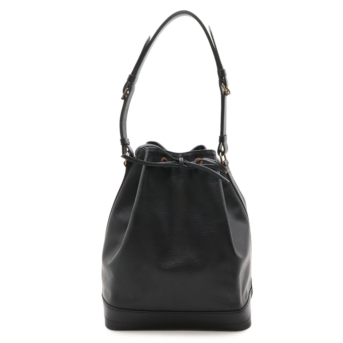 Louis Vuitton Epi Noe Shoulder Bag Drawstring Noir Black Gold